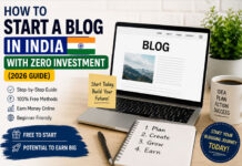 How to Start a Blog in India with Zero Investment (2026 Guide) How to Start a Blog in India with Zero Investment (2026 Guide)