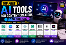 Top Free AI Tools for Content Creators (2026 Edition) Top Free AI Tools for Content Creators (2026 Edition)