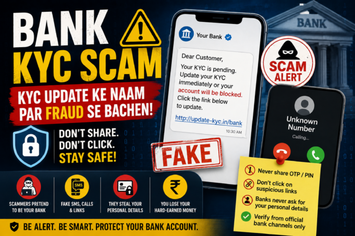 Bank KYC Scam in India How Fake KYC Updates Can Steal Your Money Bank KYC Scam in India How Fake KYC Updates Can Steal Your Money