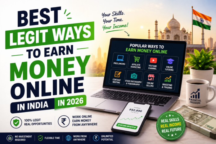 Best Legit Ways to Earn Money Online in India in 2026