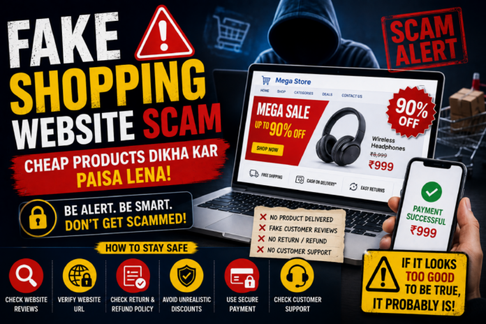 Fake Shopping Website Scam