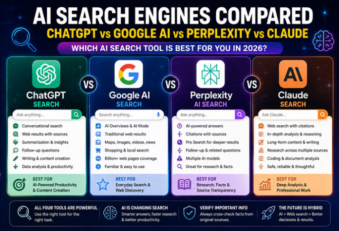 how-ai-is-changing AI Search Engines Compared 2026