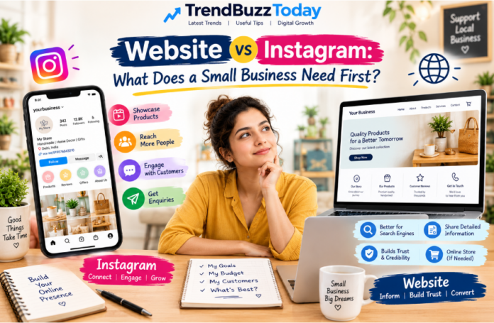 Website vs Instagram for small business